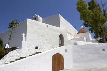 Church of Santa Eularia  des Riu in Ibiza Spain