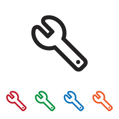 Wrench vector icon