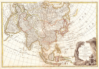 1770, Janvier Map of Asia