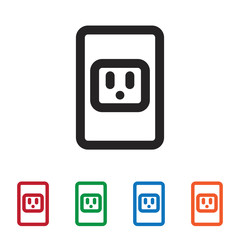 Socket vector icon
