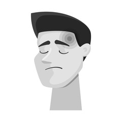 Vector illustration of suffering and injury sign. Set of suffering and damage stock vector illustration.