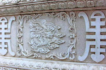 White marble sculpture
