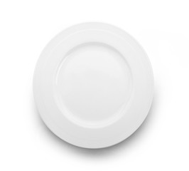plate isolated on white background.
