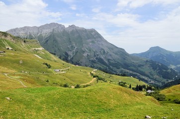 Fototapeta na wymiar Col des Aravis, Alpes, Savoie.
