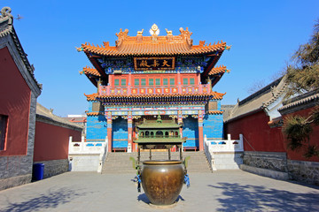 Dale palace building scenery in the Dazhao Lamasery, on February 6, 2015, Hohhot city, Inner...