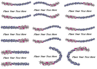 vector set: calligraphic design elements and page decoration