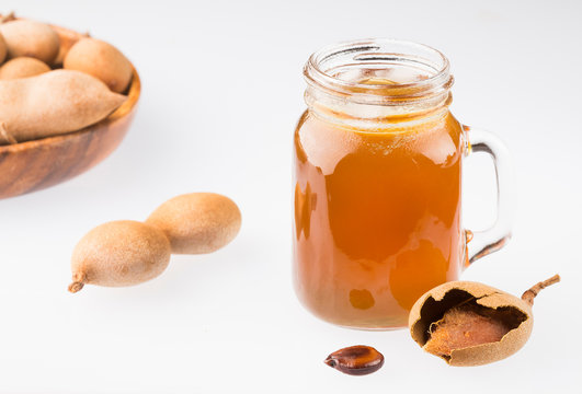 Delicious sweet drink tamarind juice - Tamarindus indica