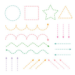 Geometry worksheet vector design
