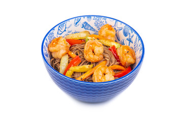 Korean noodles with shrimps