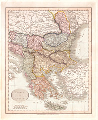1836, Cary Map of Greece and the Balkans, John Cary, 1754 – 1835, English cartographer
