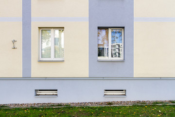 Modern wall with some windows