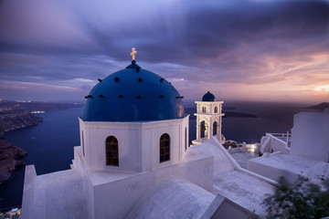 Cityscape of Imerovigli , Greece