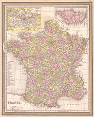 1853, Mitchell Map of France