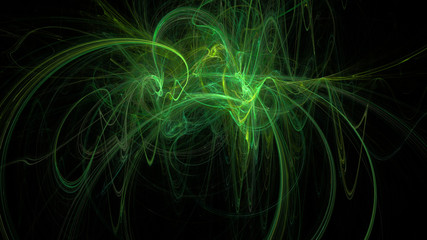 Fantasy chaotic colorful fractal pattern. Abstract fractal shapes. 3D rendering illustration background or wallpaper