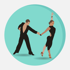 ballroom sport dancing, couple dancing samba, dance studio dance