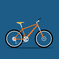 mountain bicycle vector icon illustration