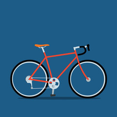 Fototapeta premium racing bicycle vector icon illustration