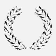 icon laurel wreath, spotrs design -