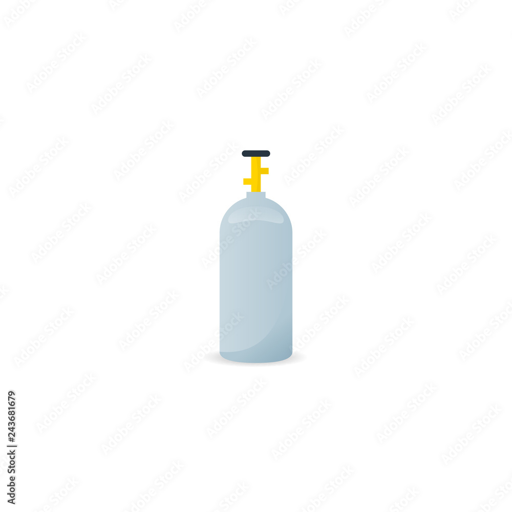 Wall mural co2 gas cylinder icon. clipart image isolated on white background