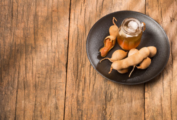Delicious sweet drink tamarind juice - Tamarindus indica