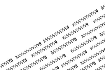 metal spring isolated on white