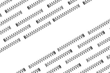 metal spring isolated on white