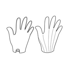 Vector illustration of accessory and style symbol. Collection of accessory and distinctive stock vector illustration.