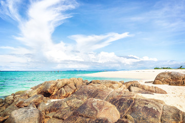 Asian tropical beach paradise in Thailand