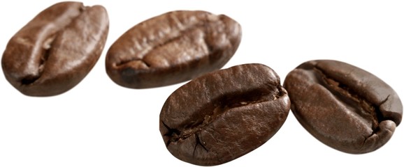 Coffee beans - isolated image