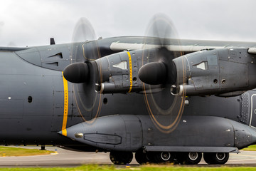 modern military cargo plane turboprop engines