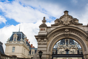 Potocki Palace in Lviv. Baroque palace.