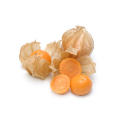 Cape gooseberry fruit isolate on white background