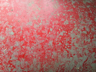 Old Red steel rough rusted metal plate texture  background