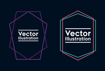 business card with lines and figures