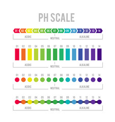 pH meter for measuring acid alkaline balance. infographics in the circle form with pH scale - obrazy, fototapety, plakaty