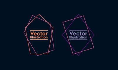 business card with lines and figures