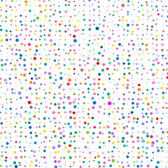 The colored dots on white.