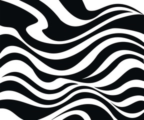 black abstract wave background vector illustration
