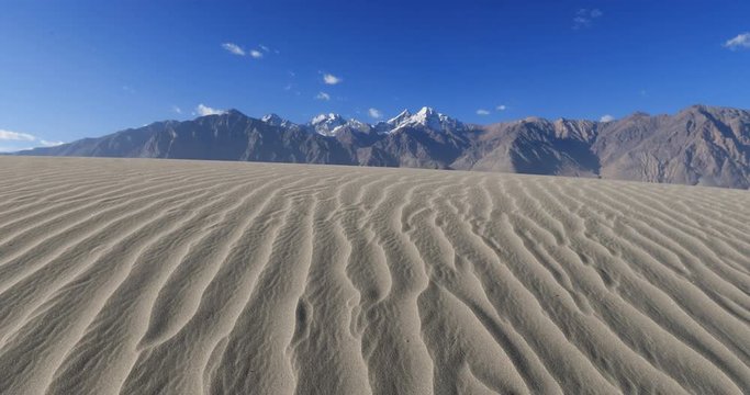Mountain desert in Himalayas Ladakh India. Extreme nature and climate of north country highlands
