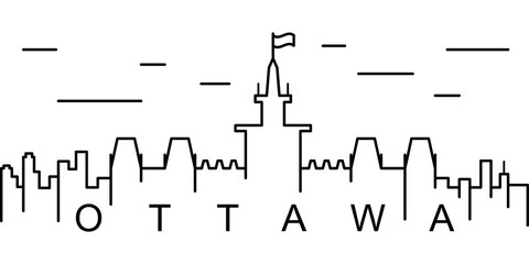 Ottawa outline icon. Can be used for web, logo, mobile app, UI, UX