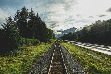 railway in the mountains