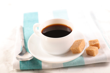 coffee cup and sugar