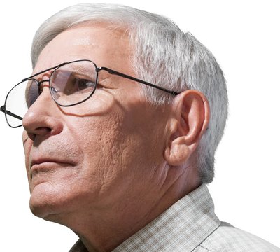 Portrait of a Senior Man Thinking