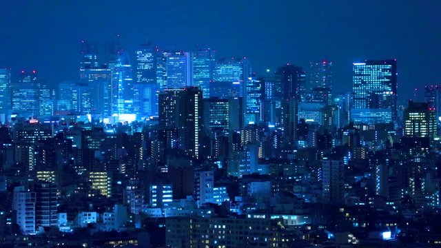 東京の夜景　西新宿