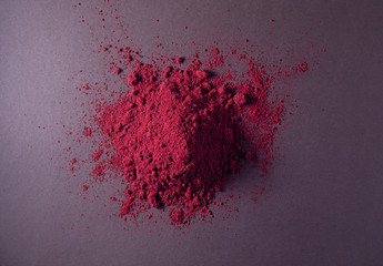 handful of pink powder