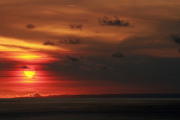 Sunset, view from Uluwatu, Bukit Peninsula, Bali, Indonesia