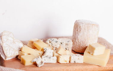 blue cheeses, nuts, grapes