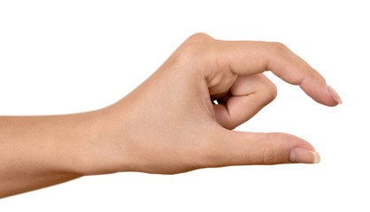 Hand Indicating a Little Bit