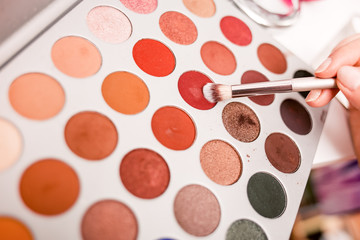 Colorful eye shadow palette