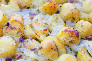 baked potato close up